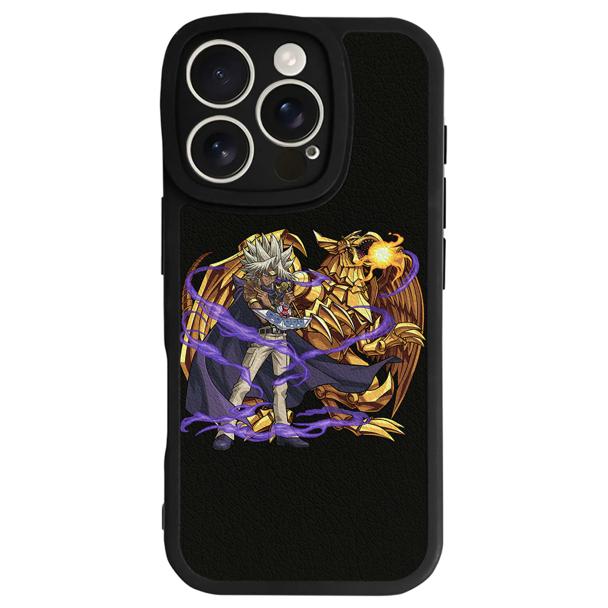 （画像用） 遊☆戯☆王 Yu-Gi-Oh! 【iPhone 16シリーズ対応】シリコンスマホケース（レザー調） 材質：シリコン